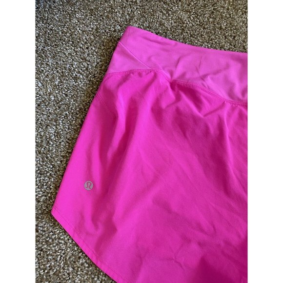 Lululemon 12 Essential Running High Rise Short 4" Pow Pink - Picture 6 of 9